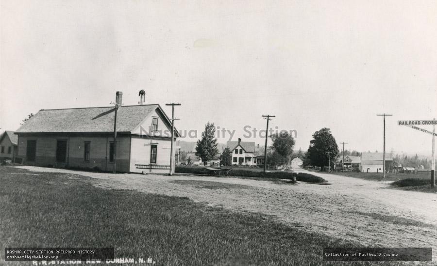 Postcard: Railroad Station, New Durham, N.H.